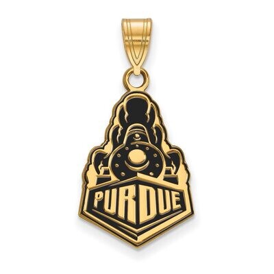 Purdue Large Enamel Pendant Gold-plated Silver GP060PU, MPN: GP060PU, 886774950761