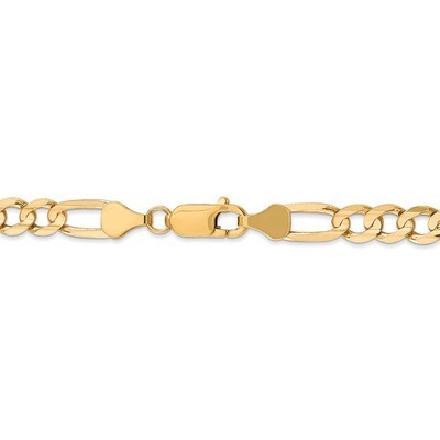 Leslie&#39;s 22 Inch Yellow Gold 6.0mm Concave Figaro Chain 10k Gold HB-8102-22, MPN: 8102-22, 19110173…