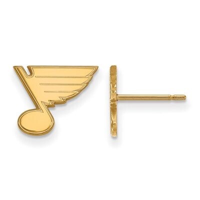 Saint Louis Blues x-Small Post Earring 10k Yellow Gold 1Y007BLE, MPN: 1Y007BLE, 886774804170