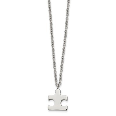Puzzle Piece 18 inch Necklace Stainless Steel Polished SRN2499-18 by Chisel, MPN: SRN2499-18, 19110…