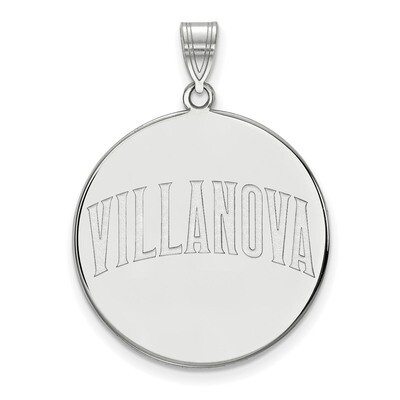 Villanova University x-Large Disc Pendant 14k White Gold 4W046VIL, MPN: 4W046VIL, 886774849812