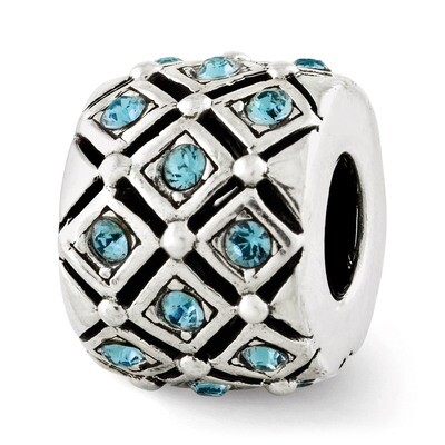 December Swarovski Elements Bead - Sterling Silver QRS2686DEC, MPN: QRS2686DEC, 886774992372