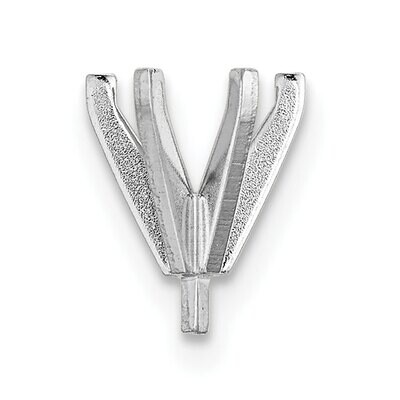 Round 6-Prong High with Peg Head .37ct. Setting 14k White WG151-8, MPN: WG151-8,