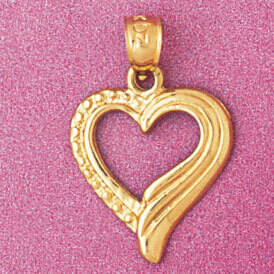 Dazzlers Jewelry Heart Pendant Necklace Charm Bracelet in Yellow, White or Rose Gold 3968, MPN: DZ-…