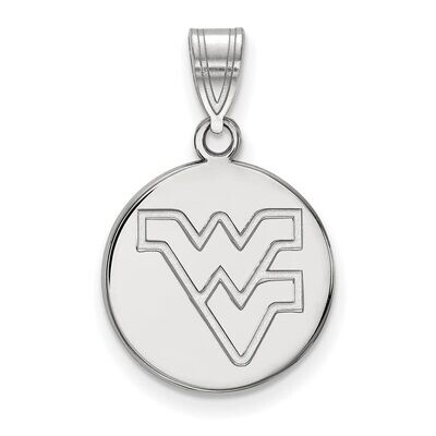 West Virginia University Medium Disc Pendant 10k White Gold 1W039WVU, MPN: 1W039WVU, 886774787053