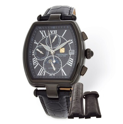Steinhausen Ladies Marquise Tonneau Auto Black Black Watch Set XWA5037, MPN: XWA5037, 849689003380