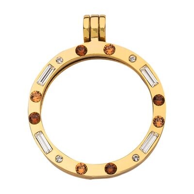 Nikki Lissoni Gold-plated Pendant with Swarovski Stones 35mm P11GM, MPN: P11GM, 8719075305072