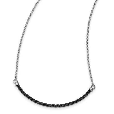 Leslie&#39;s Rhodium with 2.5 in ext Necklace 16 Inch Sterling Silver Rhodium HB-QLF910-16, MPN: QLF910…
