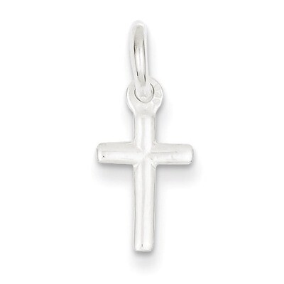 Small Cross Charm Sterling Silver QC5389, MPN: QC5389, 883957913001