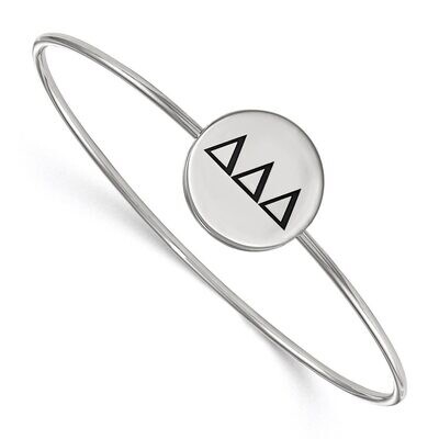 Delta Delta Delta Enameled Slip-on Bangle Sterling Silver SS025DDD-7, MPN: SS025DDD-7, 886774604534