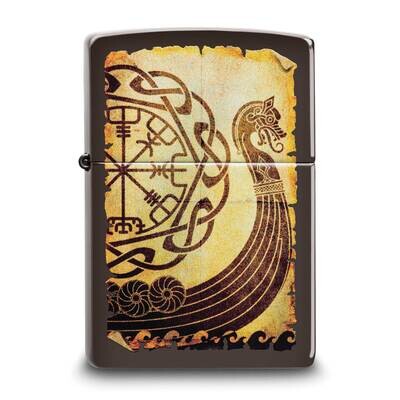 Zippo Brown Viking Warship Lighter GM25857, MPN: GM25857, 191693145694