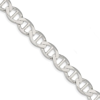 8 Inch 12.3mm Polished Flat Anchor Chain Sterling Silver QLFA250-8, MPN: QLFA250-8, 883957933832