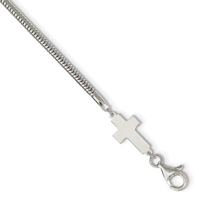 Cross Bracelet Sterling Silver QG3916-7.5, MPN: QG3916-7.5, 191101472558