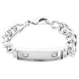 Nikki Lissoni Silver-plated Bracelet of 17cm Medium Magnetic Tags TB02S17M, MPN: TB02S17M, 87190753…