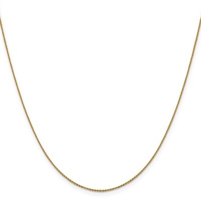 Leslie&#39;s 1 mm Diamond-cut Cable Chain 20 Inch 14k Gold HB-1253-20, MPN: 1253-20, 191101846717