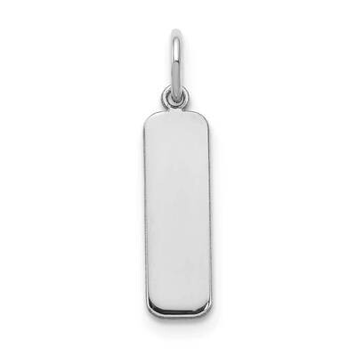 Vertical Blank Bar Charm 14k White Gold Small XNA1353W, MPN: XNA1353W,