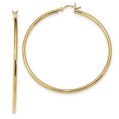 Hoop Earrings Sterling Silver Gold-Tone Polished QE13134, MPN: QE13134, 191101233760