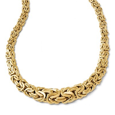 Leslie&#39;s Polished Fancy Link Necklace - 14k Gold HB-LF179-17, MPN: LF179-17, 886774269269