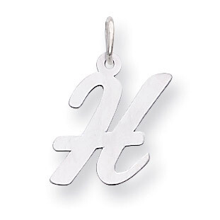 Medium Script Initial H Charm 14k white Gold YC661H, MPN: YC661H, 191101635083