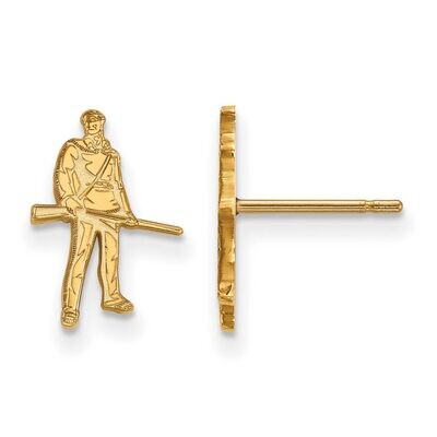 West Virginia University x-Small Post Earring Gold-plated Silver GP055WVU, MPN: GP055WVU, 886774949…