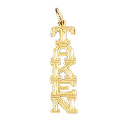Dazzlers Jewelry Taken Pendant Necklace Charm Bracelet in Yellow, White or Rose Gold 10605, MPN: DZ…