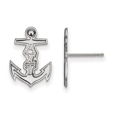 Alpha Sigma Tau Extra Small Post Earrings Sterling Silver SS038ALS, MPN: SS038ALS, 886774607856