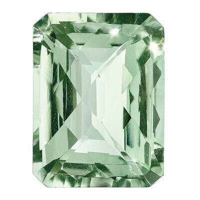 Green Quartz 10X8mm Octagon Checkerboard AA Quality Gemstone GQ-1008-OCX-AA, MPN: GQ-1008-OCX-AA,