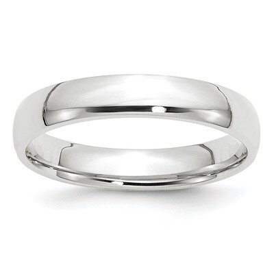 4mm Lightweight Comfort Fit Band 10k White Gold WCFL040 Engravable, MPN: WCFL040, 886774459608