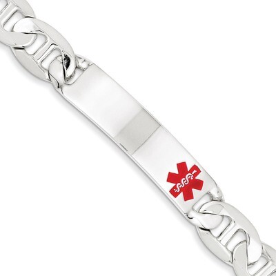 8.5 Inch Medical Anchor Link ID Bracelet Sterling Silver Polished XSM179-8.5, MPN: XSM179-8.5, 1911…