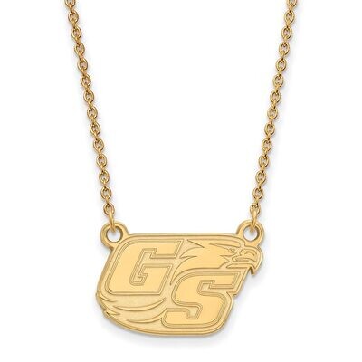 Georgia Southern University Small Pendant with Chain Necklace 14k Yellow Gold 4Y012GSU-18, MPN: 4Y0…