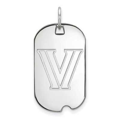 Villanova University Small Dog Tag Sterling Silver SS014VIL, MPN: SS014VIL, 886774958309