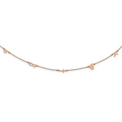 5 Initial Symbol Necklace 14k Rose Gold XNA1290R, MPN: XNA1290R,