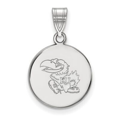 University of Kansas Medium Disc Pendant 14k White Gold 4W035UKS, MPN: 4W035UKS, 886774846606