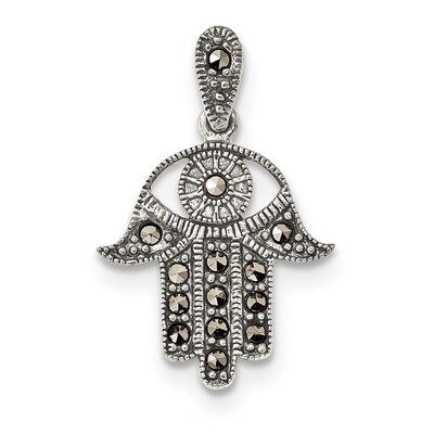 Marcasite Chamseh Pendant Sterling Silver Antiqued QC9160, MPN: QC9160,