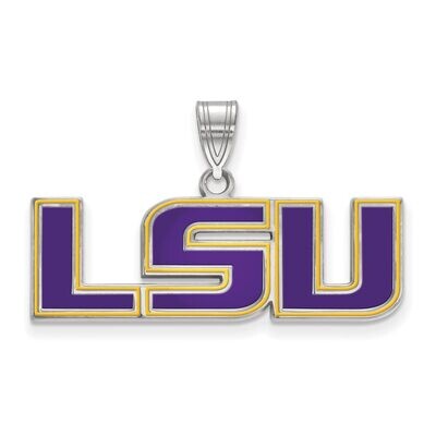 Louisiana State University x-Large Disc Pendant 14k White Gold 4W094LSU, MPN: 4W094LSU, 886774855318