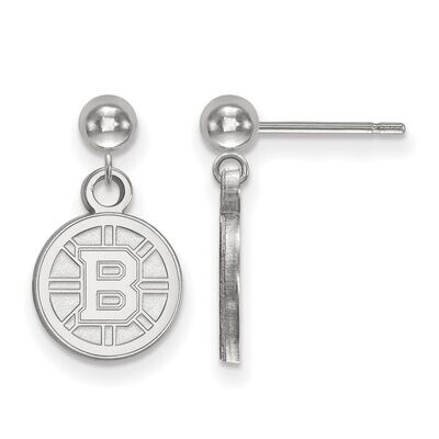 Boston Bruins Earring Dangle Ball 14k White Gold 4W010BRI, MPN: 4W010BRI, 886774837628