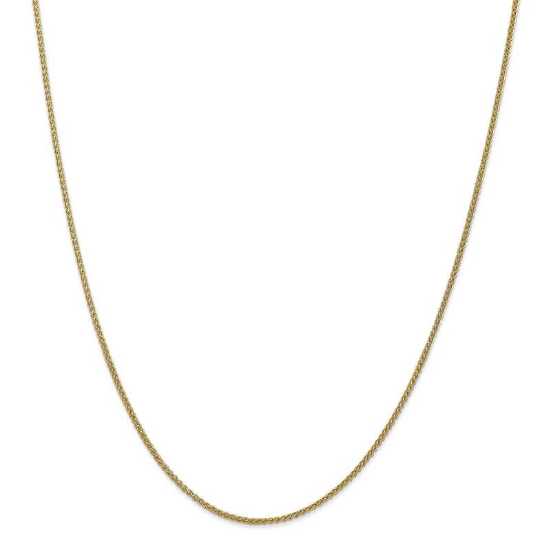 1.55mm Semi-Solid Wheat Chain Anklet 10 Inch 14k Gold BC128-10, MPN: BC128-10, 883957169408
