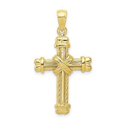 Textured Cross Pendant 10K Gold Polished 10K5463, MPN: 10K5463,