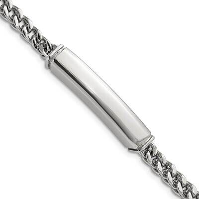 Heavy Wheat 8.25 Inch Id Bracelet Stainless Steel Polished SRB3017-8.25, MPN: SRB3017-8.25, 1911018…