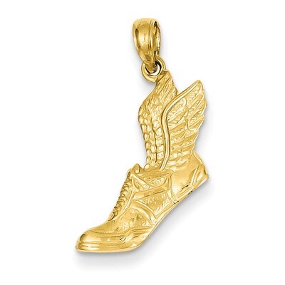 Running Shoe Pendant 14k Gold Polished C2660, MPN: C2660, 637218020614