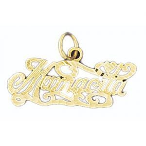 Dazzlers Jewelry Mamacita Pendant Necklace Charm Bracelet in Yellow, White or Rose Gold 9765, MPN: …