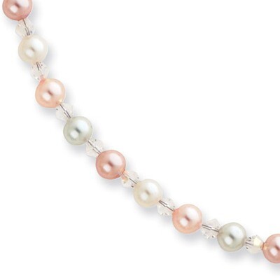 Kelly Waters Simulated Pearl Necklace 16 Inch Multicolored KW180-16, MPN: KW180-16, 883957767444