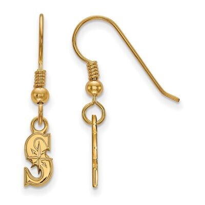 Seattle Mariners x-Small Dangle Earring Wire Gold-plated Silver GP008MRN, MPN: GP008MRN, 8867747643…