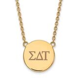 Sigma Delta Tau Small Enameled Pendant with 18 Inch Chain Gold-plated Silver GP028SDT-18, MPN: GP02…