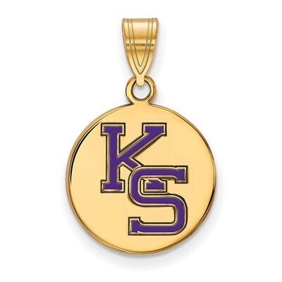 Kansas State University Medium Enamel Disc Pendant Gold-plated Silver GP072KSU, MPN: GP072KSU, 8867…