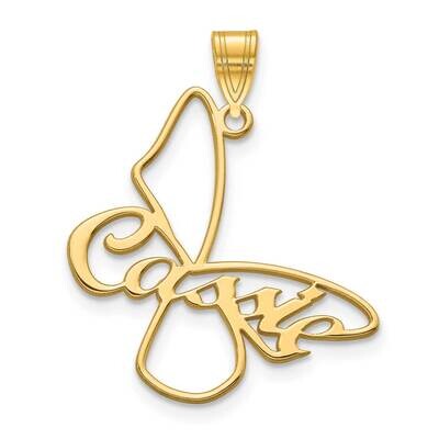 Butterfly WingName Charm Gold-plated  XNA1026GP, MPN: XNA1026GP,
