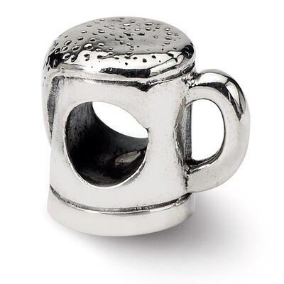 Beer Mug Bead - Sterling Silver QRS280, MPN: QRS280, 883957722177