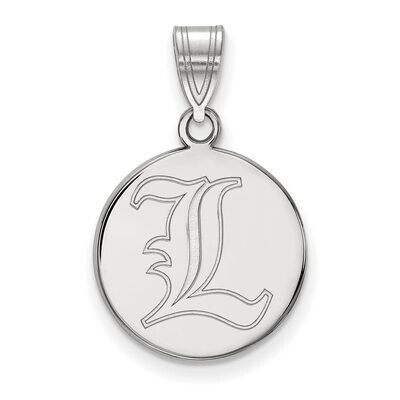 University of Louisville Medium Disc Pendant 14k White Gold 4W033UL, MPN: 4W033UL, 886774846385
