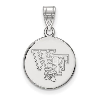 Wake Forest University Medium Disc Pendant Sterling Silver SS067WFU, MPN: SS067WFU, 886774720531