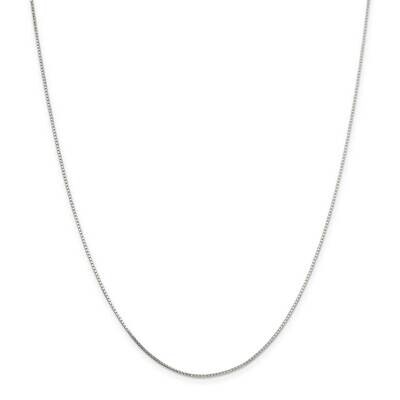 .7mm Mirror Box Chain 22 Inch Sterling Silver QPE34-22, MPN: QPE34-22,